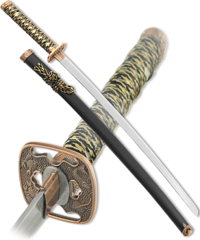 Меч самурайский. Черные ножны D-50013-BK-KA