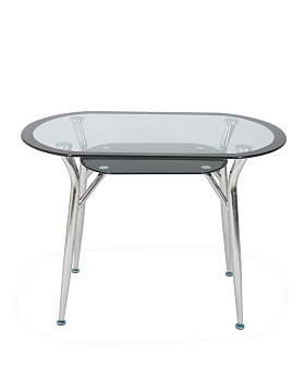 Стол Скотт 90*60 стеклянный черный