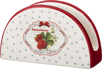 САЛФЕТНИЦА" КЛУБНИЧКА" 12*4*7,6 СМ. (230-070)