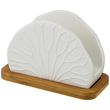 САЛФЕТНИЦА 12*4*8 СМ НА ПОДСТАВКЕ 14*7.5*1 СМ (474-062)