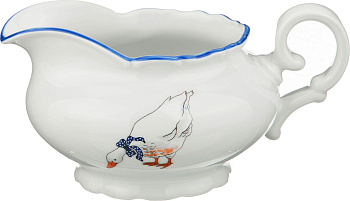 СОУСНИК "ГУСИ" 300 МЛ. ДИАМЕТР=11 СМ. ВЫСОТА=7 СМ. БЕЗ УПАКОВКИ (655-621)