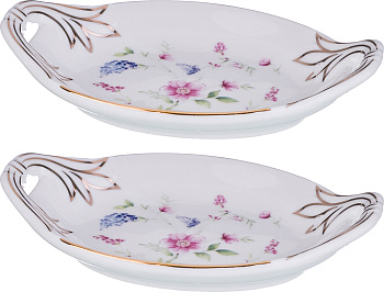 НАБОР БЛЮДЕЦ ДЛЯ ЛИМОНА "МУСКАРИ" ИЗ 2 ШТ. 12*7*2 СМ. (274-857)