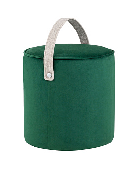 Пуф Джерри велюр изумрудный