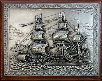 Деревянная ключница настенная "Каравелла" малая