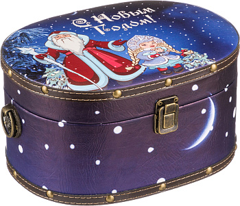 ШКАТУЛКА ИЗ СЕРИИ "С НОВЫМ ГОДОМ" 24*18*13 СМ.БЕЗ УПАКОВКИ (41-340)