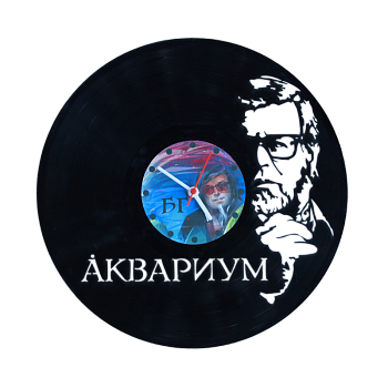 Часы  виниловая грампластинка Аквариум WL-27