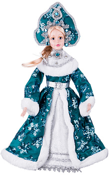 ФИГУРКА "СНЕГУРОЧКА" ЦВЕТ  БИРЮЗА ВЫСОТА=42 СМ. (856-042)