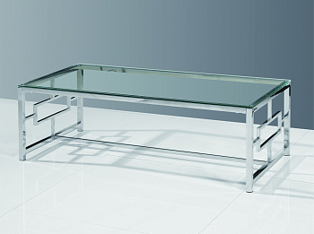 Журнальный стол 120*60 БРУКЛИН серебро