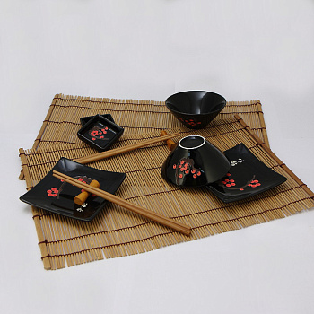 Восточная посуда набор для суши и роллов на 2 персоны CC-SP-159