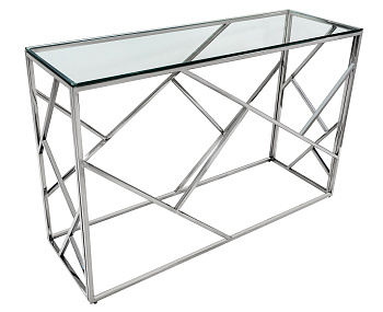 Консоль АРТ ДЕКО 120*40 серебро