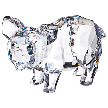 КОМПЛЕКТ ИЗ 6-ТИ ФИГУРОК "СВИНКА" 11*7*4 СМ ДИЗАЙН: ГОРНЫЙ ХРУСТАЛЬ (234-139)