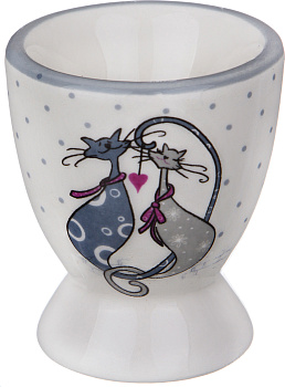 ПОДСТАВКА ПОД ЯЙЦО "CAT'S LOVE"  5,6*5,6*6,6 СМ. БЕЗ УПАКОВКИ (230-053)