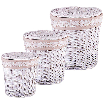 НАБОР КОРЗИН ДЛЯ БЕЛЬЯ ИЗ 3-Х ШТ L:49*36*55 СМ /M:41*29*45 СМ /S:33*21*36 СМ (190-197)