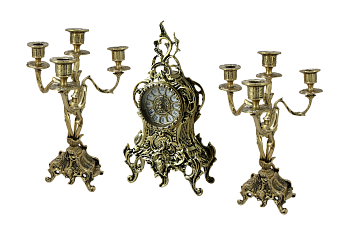 Каминные часы с канделябрами Тюильри BP-25090