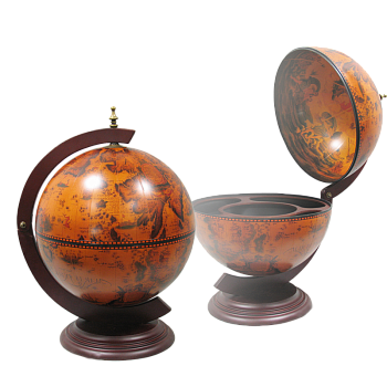 Глобус-бар настольный d 33 JF-JG-33002-R