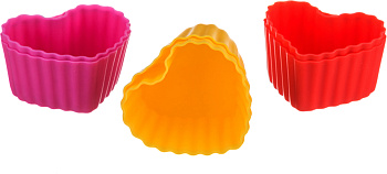 НАБОР СИЛИКОНОВЫХ ФОРМ ДЛЯ ВЫПЕЧКИ ИЗ 6ШТ.ДИАМЕТР=6 СМ. (710-114)