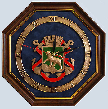 Настенные часы "Герб Владивостока"