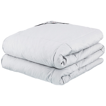 ОДЕЯЛО "ХЮГГЕ" 140*205 СМ ТЕПЛОЕ ПУХ СЕРОГО ГУСЯ ПРЕМИУМ,ВОЛОКНО МИКРОБОЛ,САТИН (810-189)