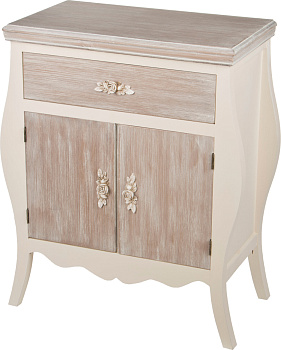 КОМОД С ЯЩИКОМ И 2-МЯ ДВЕРЦАМИ КОЛЛЕКЦИЯ "МЕНЕРБ" 64,5*34*76 СМ (231-104)