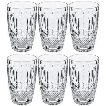 НАБОР СТАКАНОВ ИЗ 6 ШТ. "TOMY" 250МЛ. ВЫСОТА=10,5СМ. (614-624)