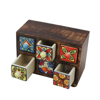 Миникомод прямой, 6 ящиков DD-106-H