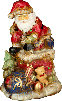 ФИГУРКА "ДЕД МОРОЗ" СО СВЕТОДИОДАМИ 19*15 СМ ВЫСОТА=30 СМ (180-772)