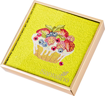 САЛФЕТКА МАХРОВАЯ, "КЛУБНИЧНЫЙ ДЕСЕРТ" 100% ХЛОПОК, ПЕПЕЛЬНО РОЗОВЫЙ (850-453-39)