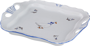 ПОДНОС "ГУСИ" 30*25*4 СМ. (606-530)